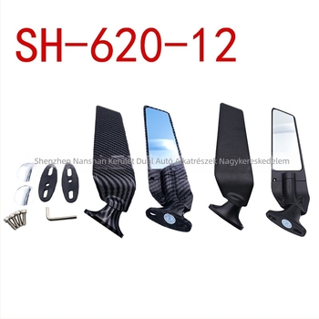 SH-620-12 Sportautó hátsó tükör – gömb alakú tükör, alumíniumötvözetes ház és fedél, kompatibil Benelli 302R, Tornado 252, Hurricane 302, BMW, Honda CBR1000RR