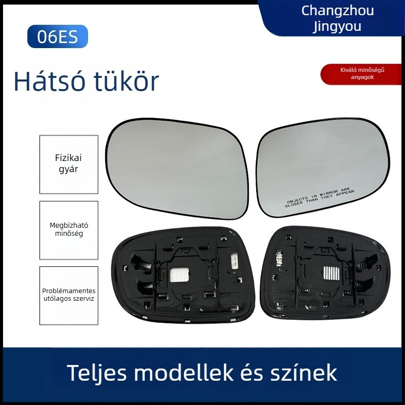 Fűtött hátsó nézet-tükör csere lencsével Lexus 06ES-hez, gömb alakú üvegtükör, 12V, ABS ház