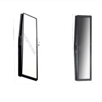 Autóhátsó visszapillantó tükör krom lencsével - Modell HJX-015, sík tükör, üvegszerű felület, univerzális kompatibilitás