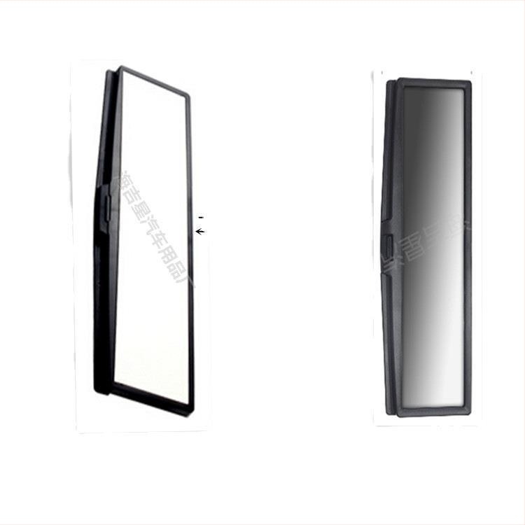 Autóhátsó visszapillantó tükör krom lencsével - Modell HJX-015, sík tükör, üvegszerű felület, univerzális kompatibilitás