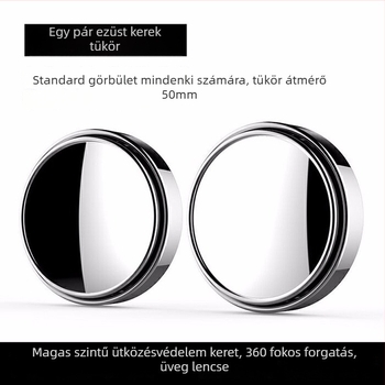 Hátsó nézet tükör, gömb alakú üveg, állítható, 12V, bal oldali vezetőhöz pár