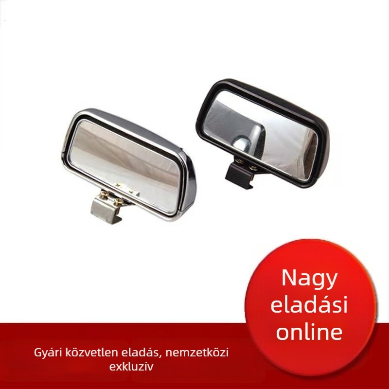 Autó hátsó nézet tükör 079, sík tükör, ABS műanyag burkolat, üveg tükröző felület