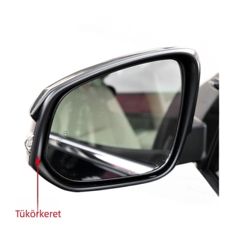 Toyota Highlander 2015–2021 hátsó tükrök keret – gömb alakú tükör, ABS ház, üveg tükör, 12V