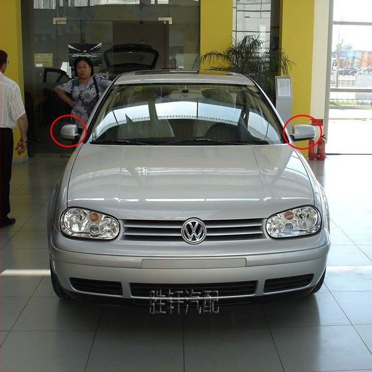 Volkswagen Golf MK4 hátsó tükör üvege — oldalsó tükör üveg, gömb alakú, 12V fűtés, üveg, ABS burkolat