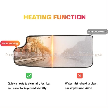 Hátsó tükrös lencse Chevy Silverado GMC Sierra 1500 HD, 2019–2025 | ABS anyag, görbült felület, súly 160 g