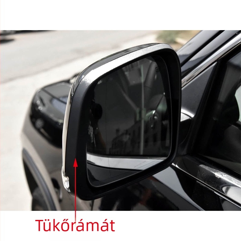 Jeep Grand Cherokee 2014–2021 modellhez hátsó nézet tükör keret — gömb alakú tükör, ABS ház és ABS burkolat, 12V
