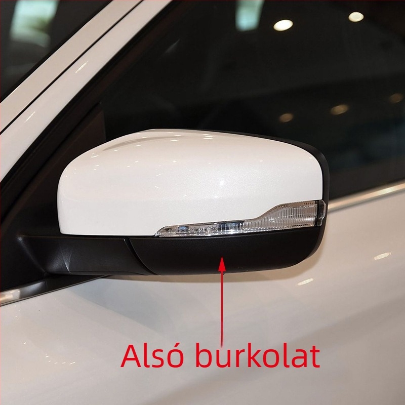 14-17 Volvo XC60 hátsó tükör alsó burkolata, gömb alakú tükör, ABS burkolat, üvegből készült tükör