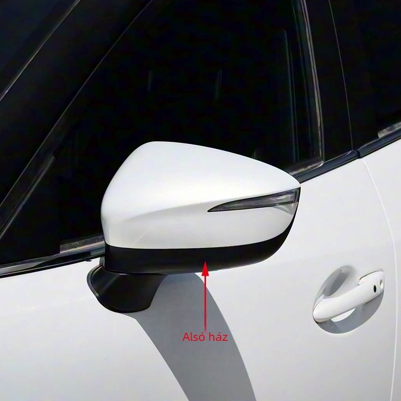 Mazda CX-4 (2016–2021) Hátsó visszapillantó tükör alsó burkolata reflexorral, ABS ház, gömb alakú tükör, 12V