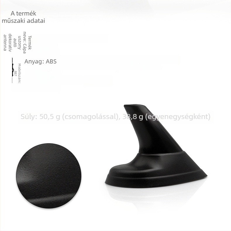 Autó Shark Fin antenna, ragasztó alapú telepítés, univerzális kompatibilitás, JC márka