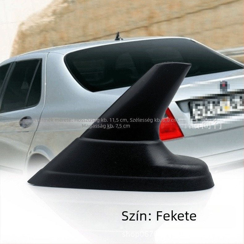 Autó Shark Fin antenna, ragasztó alapú telepítés, univerzális kompatibilitás, JC márka