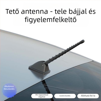 Tetőre szerelhető dekoratív autóantenna - univerzális kompatibilitás, ragasztóval történő felszerelés, minden modellhez illeszkedik, Carfu márka