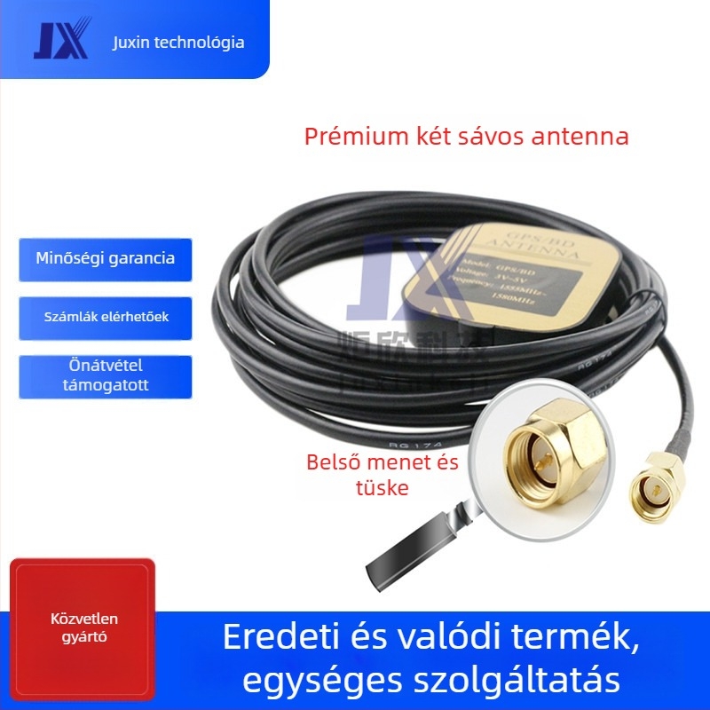 Beidou GPS kettős módú antenna járművekhez, aktív antenna, univerzális, márka HZWL