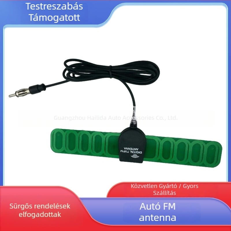Autó FM antenna, univerzális, plug-in telepítés, 12V, hosszú élettartam