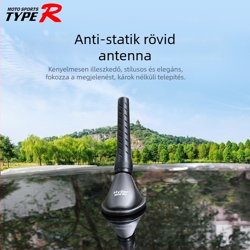 Hypersonic HP-6613 autóipari anti-sztatikus antenna, ülés-stílusú alap, ragasztóval szerelt, ABS