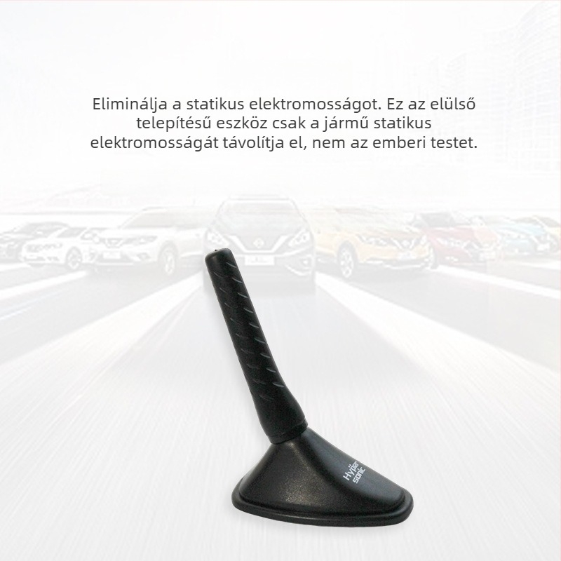 Hypersonic HP-6613 autóipari anti-sztatikus antenna, ülés-stílusú alap, ragasztóval szerelt, ABS
