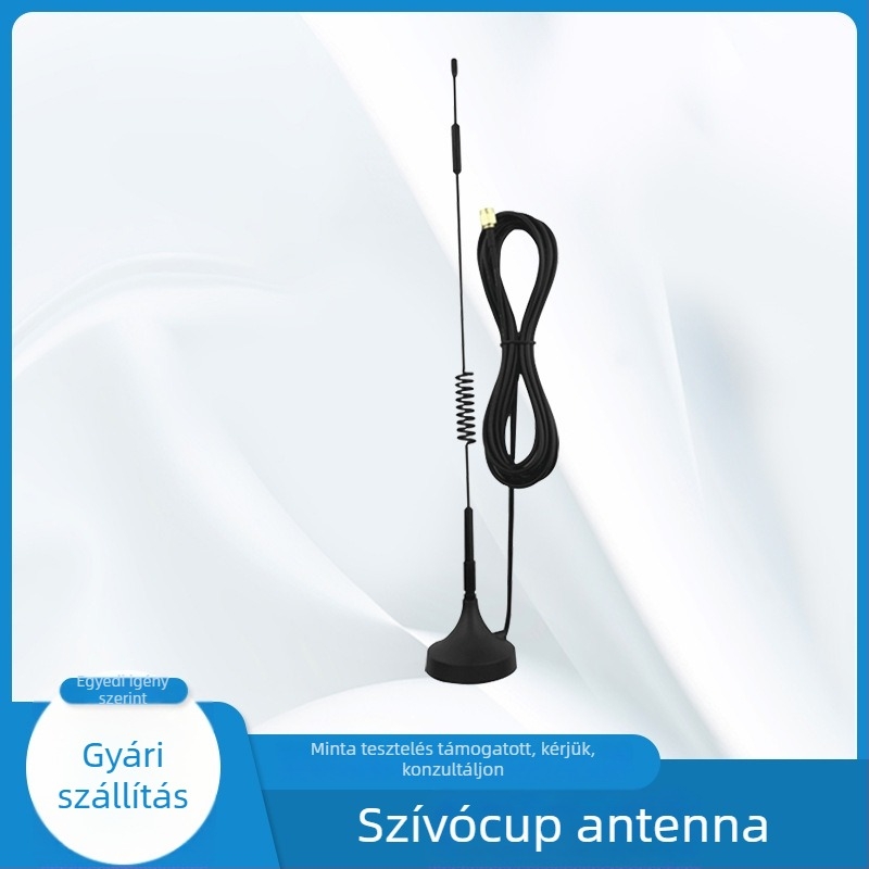 BXT 4 GHz LTE külső autóantenna szívócsésze rögzítéssel, sávok 698–960 / 1710–2690 MHz, SWR ≤ 2, nyereség 5