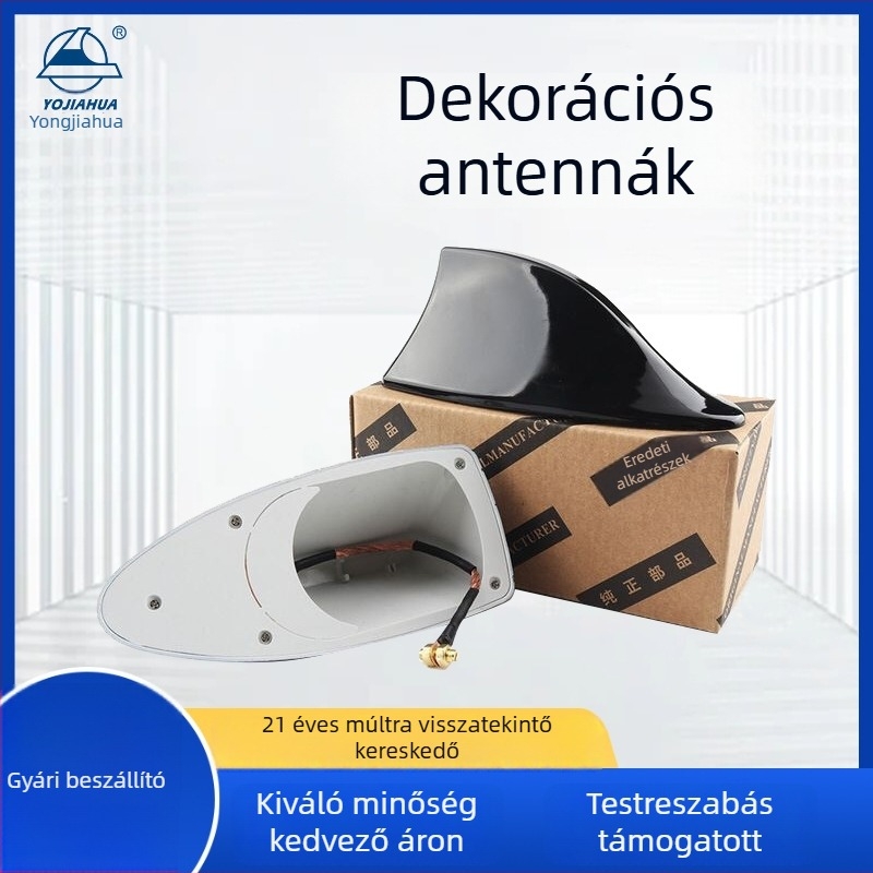 YJH-SK013 cápauszony autó antenna, jelző hanggal, tető antenna, fúrás nélkül