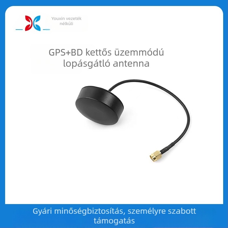 GPS + BD helymeghatározó antenna kültéri szekrényhez, vízálló, lopás elleni védelem, jármű navigációs antenna