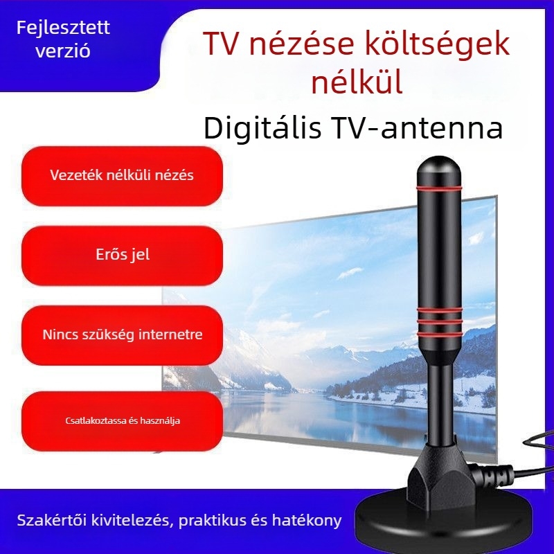 DTMB digitális TV antenna – Beltéri és kültéri használatra, univerzális, HD jel vétel