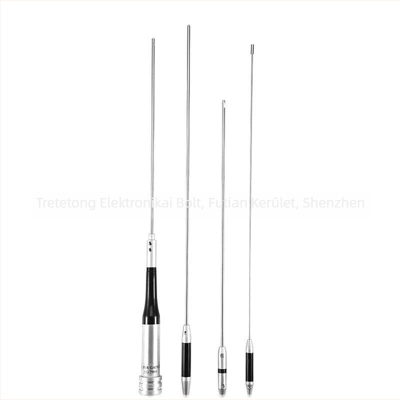 XFY SG7900 autóantenna VHF/UHF 144/430 MHz, nagy nyereség, zajellenállás, hatótáv 1.5-3 km, elméleti >50 km