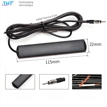 DAB autóba szerelt patch antenna rádióhoz, FM/AM nagy nyereség, rejtett 4G/GSM antenna