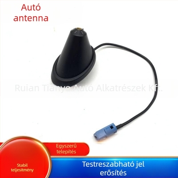 Autó rádióantenna, tetőalap M5, AM/FM, jel erősítés, 12V plug-in, Volkswagen