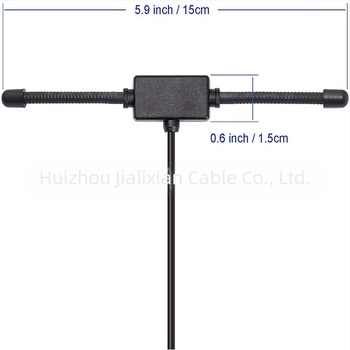 AM/FM 433 MHz szarvantenna járművekhez – szarv alakú autórádió és sztereó antenna