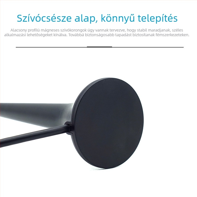 Omnidirekcionális 2,4 GHz antenna, 3 dBi nyereség, 50 Ω, 3 m kábel, szívócsésze rögzítés