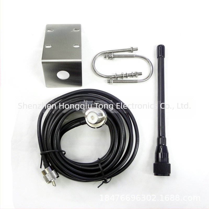 Tengeri járműre szerelt antenna, VHF 136–174 MHz, RG58 5 m kábel, 1,5–3 km hatótávolság, zavarvédelmi funkció