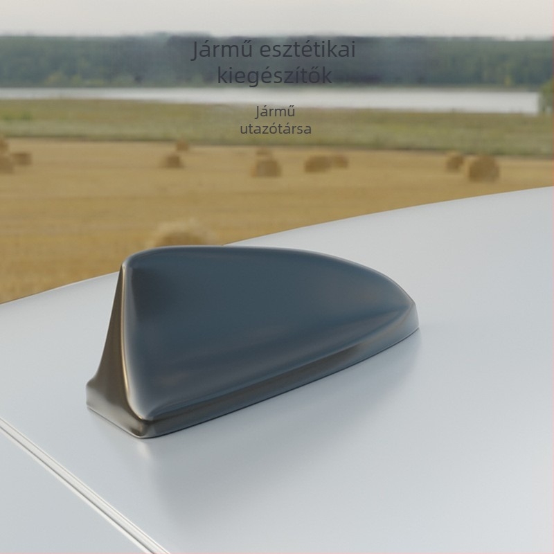 Autó dekoratív antenna cápauszony formájú, univerzális, ragasztóval történő telepítés, hosszú élet-tartam
