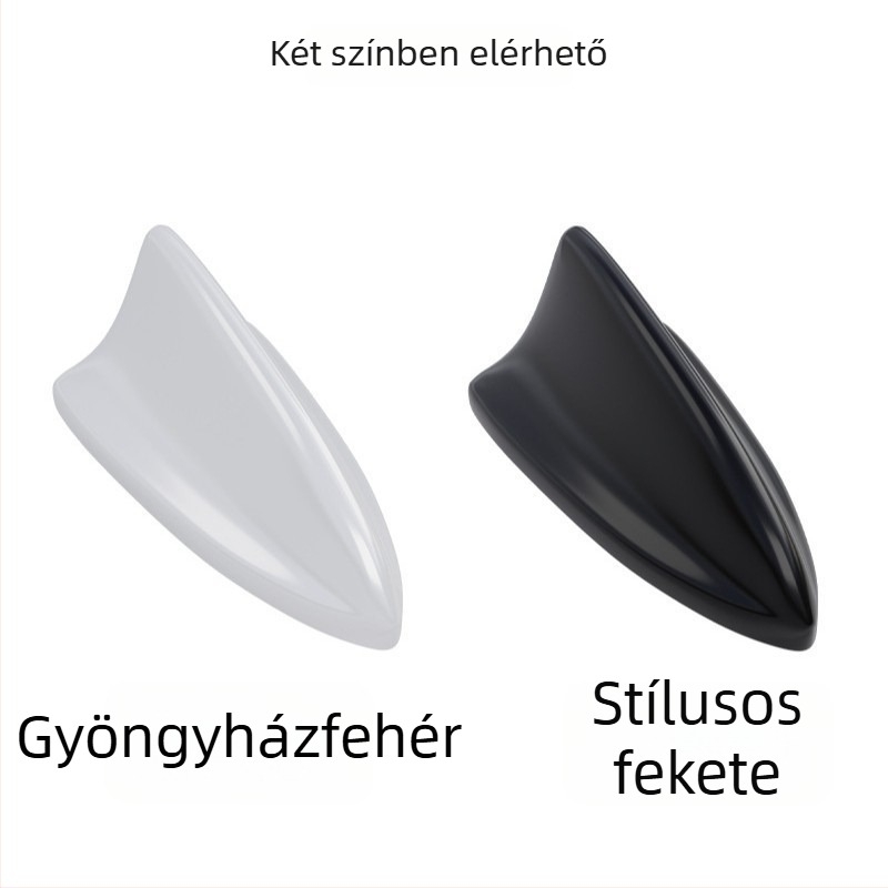 Autó dekoratív antenna cápauszony formájú, univerzális, ragasztóval történő telepítés, hosszú élet-tartam