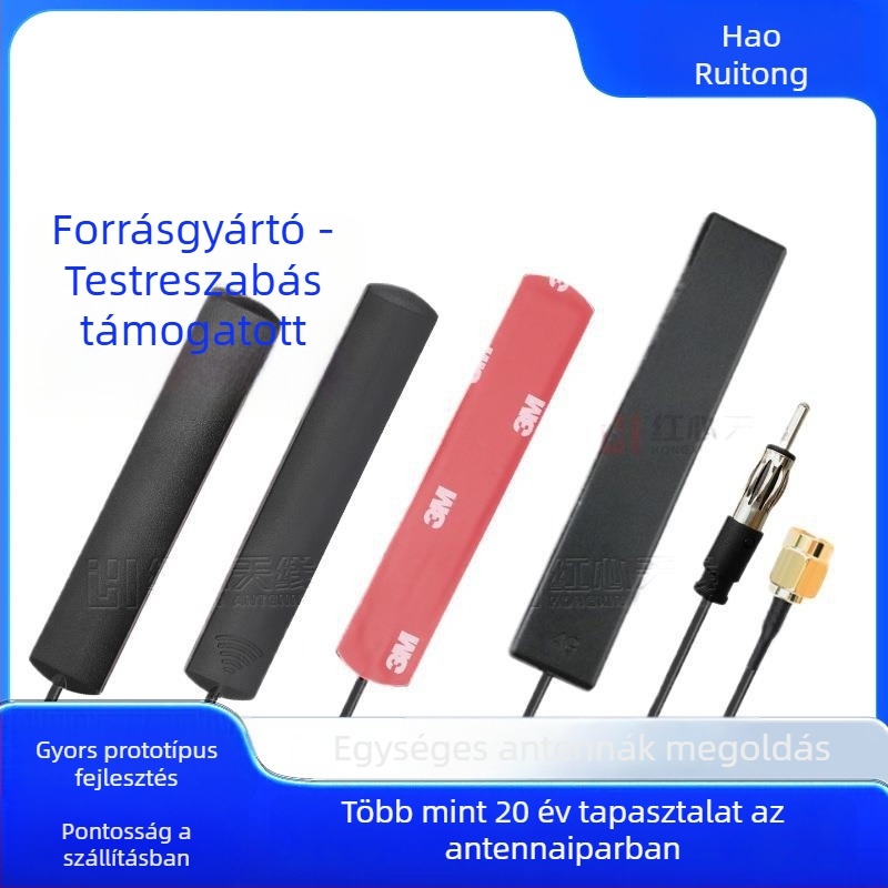 Haoruitong Autó Patch Antenna – 5G/4G kompatibilis, univerzális jel-erősítés a rádióhoz, FM antenna navigációhoz és hanghoz