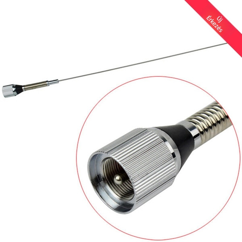 Járműre szerelt walkie-talkie antenna NL-144SP – 136–174 MHz; hatótáv 5–10 km; akkumulátor nélkül