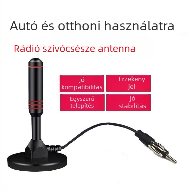 Xinda Ark Univerzális autórádió FM antenna, nagy erősítésű és nagy szívófej
