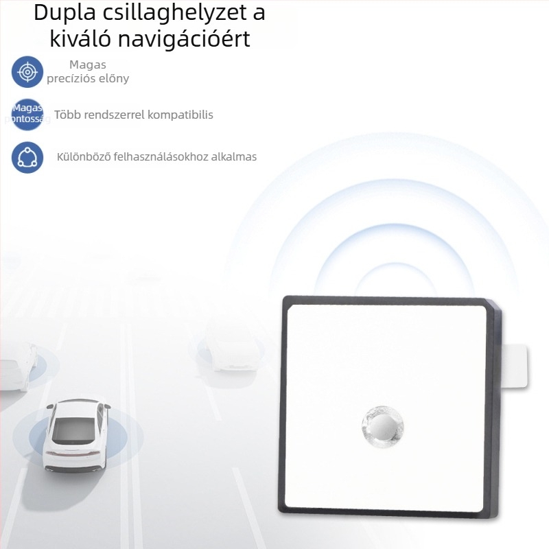 GPS antenna jármű navigációhoz, kerámia, nagy nyereség, zavarvédett, L1/L5 kétfrekvenciás