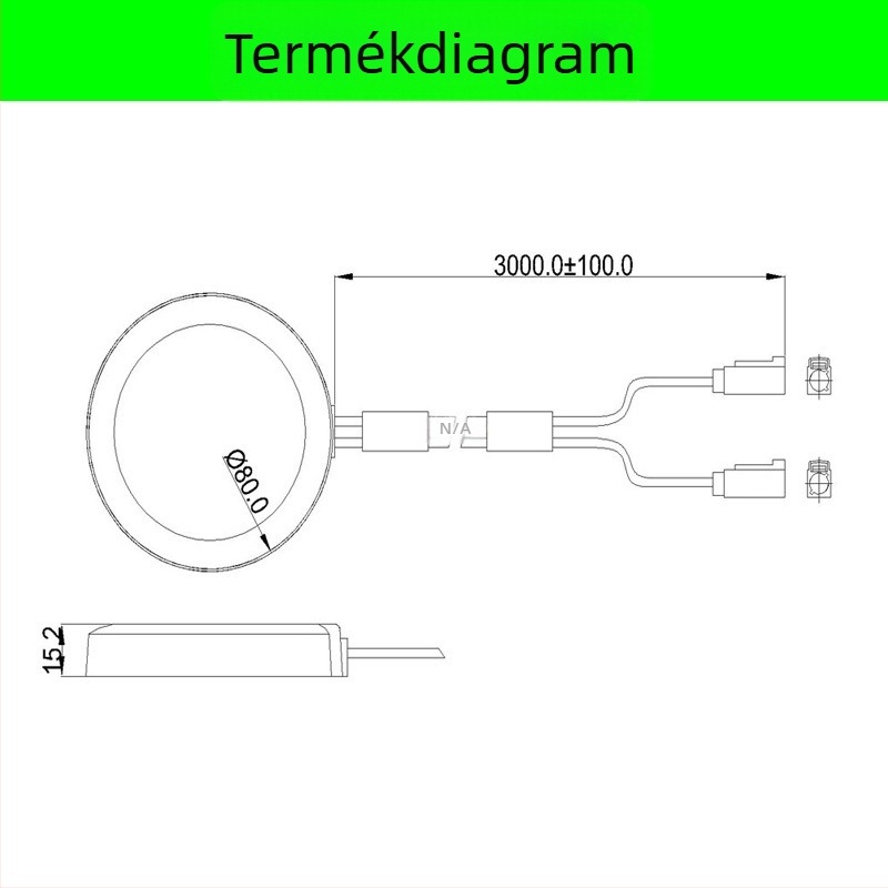 GPS Beidou GSM/3G/4G kombinált antenna autó navigációhoz, FAKRA SMB csatlakozó, hosszú egyenes külső antenna, női C/D