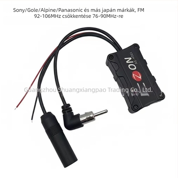 Autóantenna frekvencareduktor Sony/Kenwood/Alpine/JL-T2105 CD lejátszókhoz; 12V plug-in telepítés; univerzális típus; Aczon