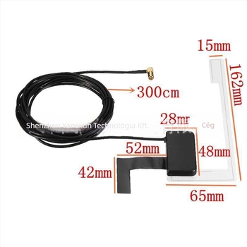 DAB autórádió antenna, patch antenna AM/FM digitális rádióhoz, nagy nyereség, modell YNX-AM-01