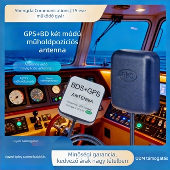 GPS jármű antenna - univerzális kompatibilitás, ragasztó rögzítés, 5V működés, minden autómodellhez