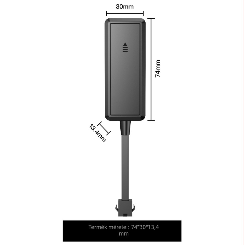 4G vezetékes GPS nyomkövető járművekhez Beidou pozicionálással, védelem a lopás ellen