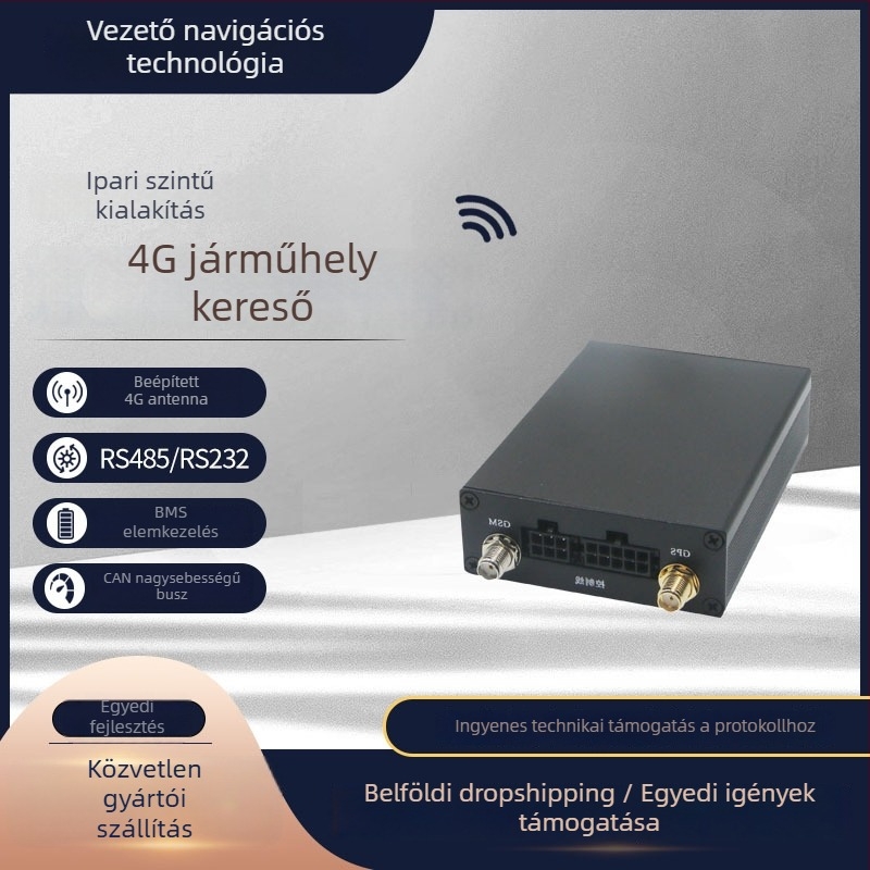 jármű TBOX CAN bus RS485 RS232 kommunikációval, GPS helymeghatározó, LD105 modell, GPS pontosítás 5 m, külső tápellátás 9-36V