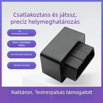 LMHOME M08 OBD GPS jármű nyomkövető és riasztó – GPS pontosság 3 m, OBD tápegység, beépített antenna, riasztási módok: rezgés, áramkör kikapcsolása, mobils riasztás, geofence, gyorshajtás figyelmeztetés