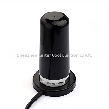 NMO antenna járműhöz, kettős sávú VHF/UHF 136-174/400-470 MHz, mágneses alapú vákuumos bázissal