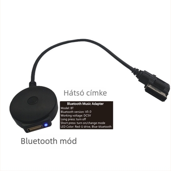 AMI USB Bluetooth vevő az AMI-hoz – kompatibil Audi A4/A7/A8 és VW Tiguan készülékhez (Súly: 0.04; Anyag: rézmagos vezeték; Testreszabott feldolgozás: Igen; Használat: Audióátvitel)