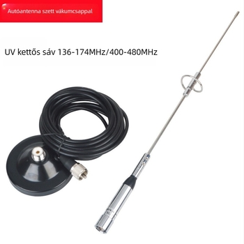 NAGOYA VHF/UVH tengeri jármű antenna mágneses alapzattal, kétszakaszos, kétirányú, 144/430 MHz
