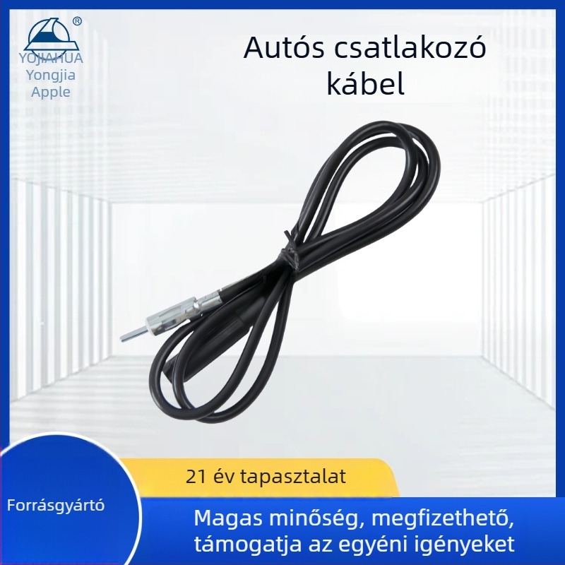 Autó rádióantenna bővítőkábel – AM/FM, dugós csatlakozás, 12V, 0,06A, élettartam 50 000
