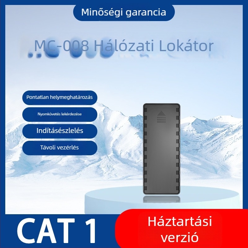 Autó Lokátor GPS-szel – helymeghatározás <10 m; riasztási módok: rezgés, áramkimaradás, mobilriasztás, geofence, gyorshajtás; akkumulátor élettartam 72 h; memória 64 MB
