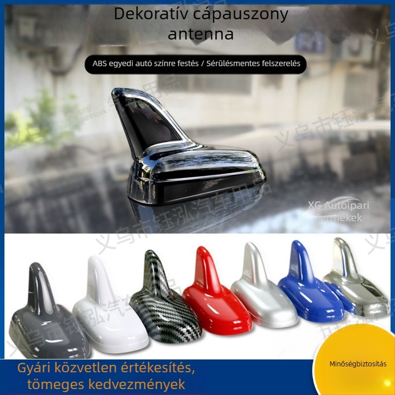 Univerzális autóantenna tetőre – cápauszony formájú antenna, dekoratív végződés