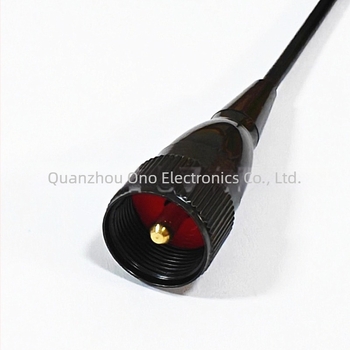Autórádióhoz való antenna – rugalmas egérfarok formájú antenna, PL259 csatlakozó, 400–470 MHz