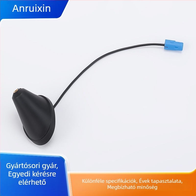 Autó rádió antenna FM/AM jel erősítővel, egyszálas erősítő, Opel csatlakozó, univerzális kompatibilitás, menetbe szerelés, 12V üzem